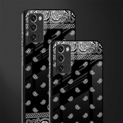 paisley black glass case for samsung galaxy note 20 image-2