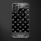 paisley black glass case for samsung galaxy note 20 image