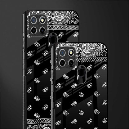 paisley black glass case for realme narzo 30a image-2
