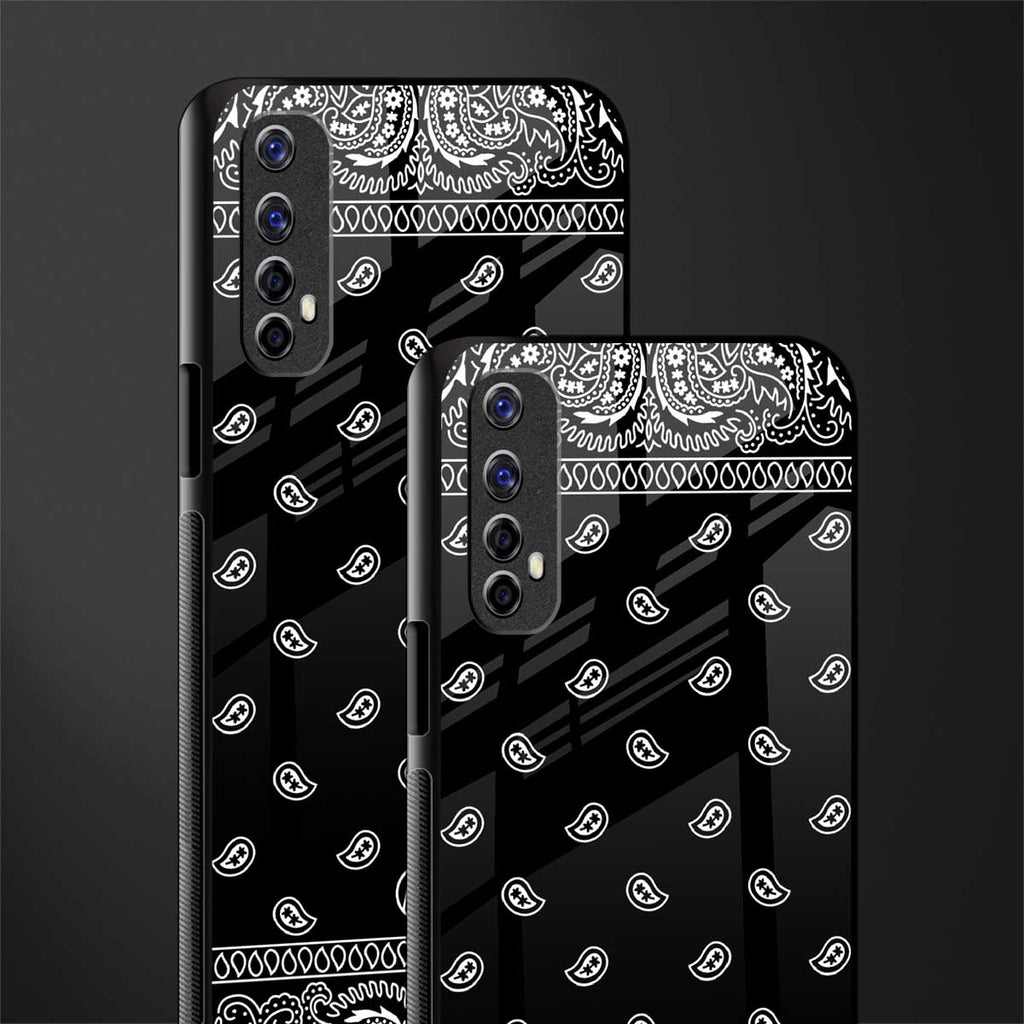paisley black glass case for realme narzo 20 pro image-2