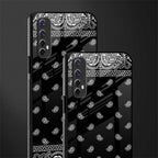 paisley black glass case for realme narzo 20 pro image-2