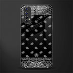 paisley black glass case for realme narzo 20 pro image