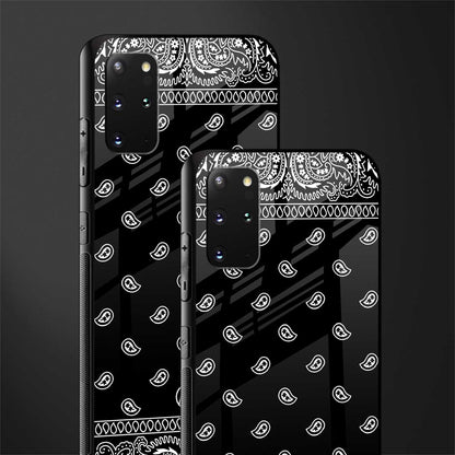 paisley black glass case for samsung galaxy s20 plus image-2