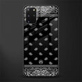 paisley black glass case for samsung galaxy s20 plus image