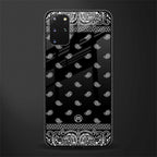 paisley black glass case for samsung galaxy s20 plus image