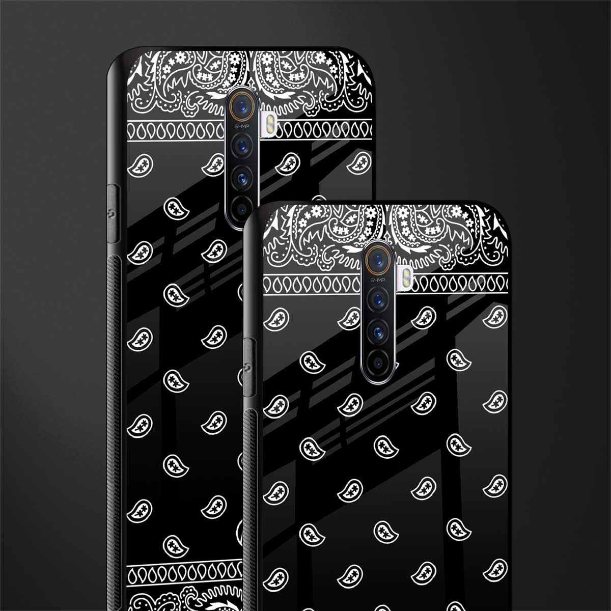 paisley black glass case for realme x2 pro image-2