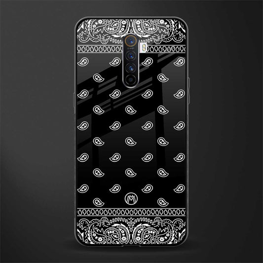 paisley black glass case for realme x2 pro image