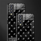 paisley black glass case for vivo y12s image-2