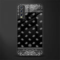 paisley black glass case for vivo y20 image