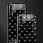paisley black glass case for oppo f15 image-2