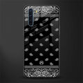paisley black glass case for oppo f15 image