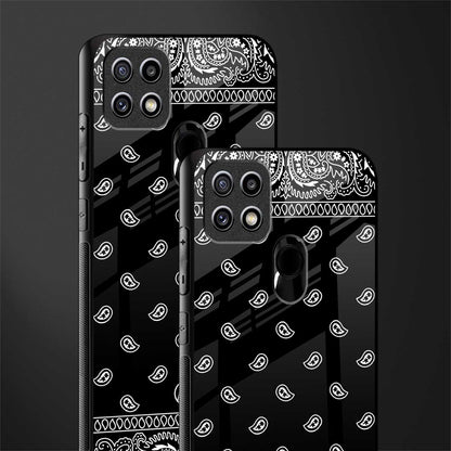 paisley black glass case for oppo a15 image-2