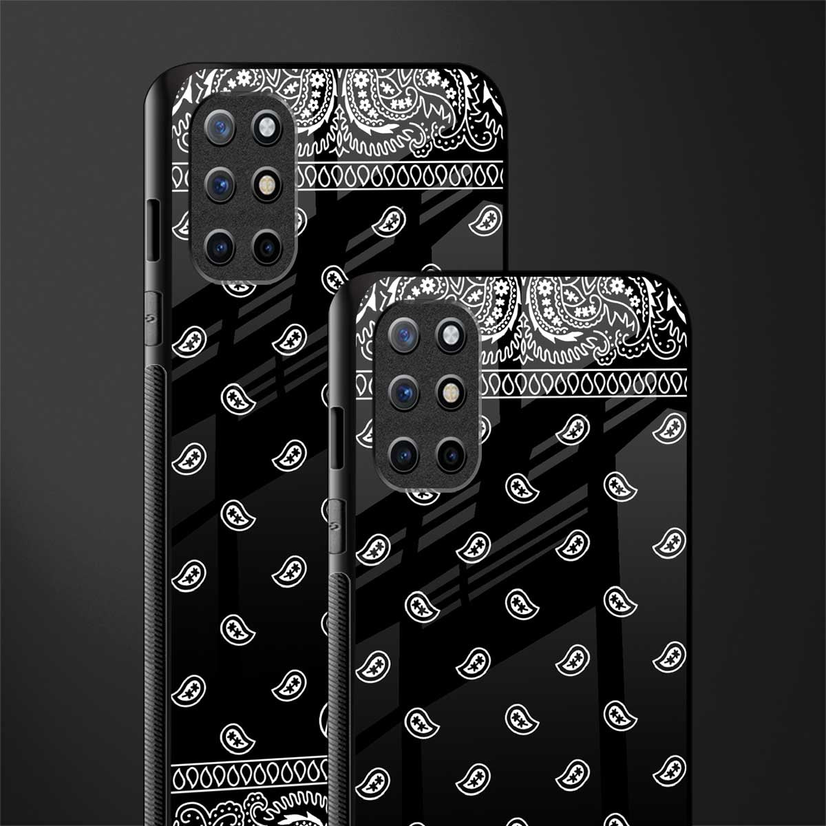 paisley black glass case for oneplus 8t image-2