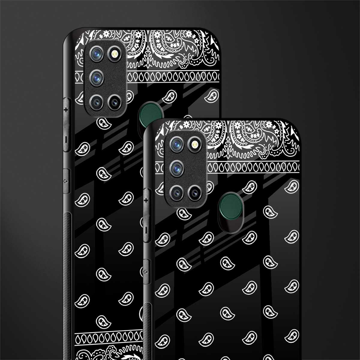 paisley black glass case for realme 7i image-2
