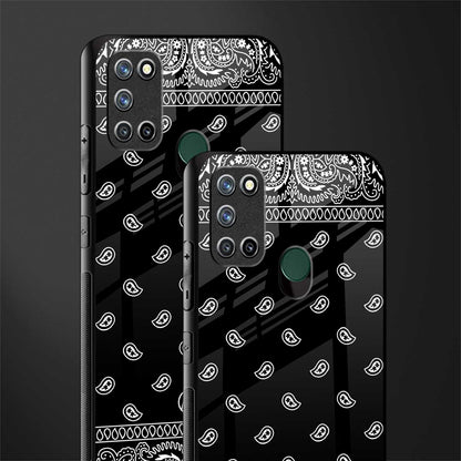 paisley black glass case for realme 7i image-2