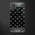 paisley black glass case for realme 7i image