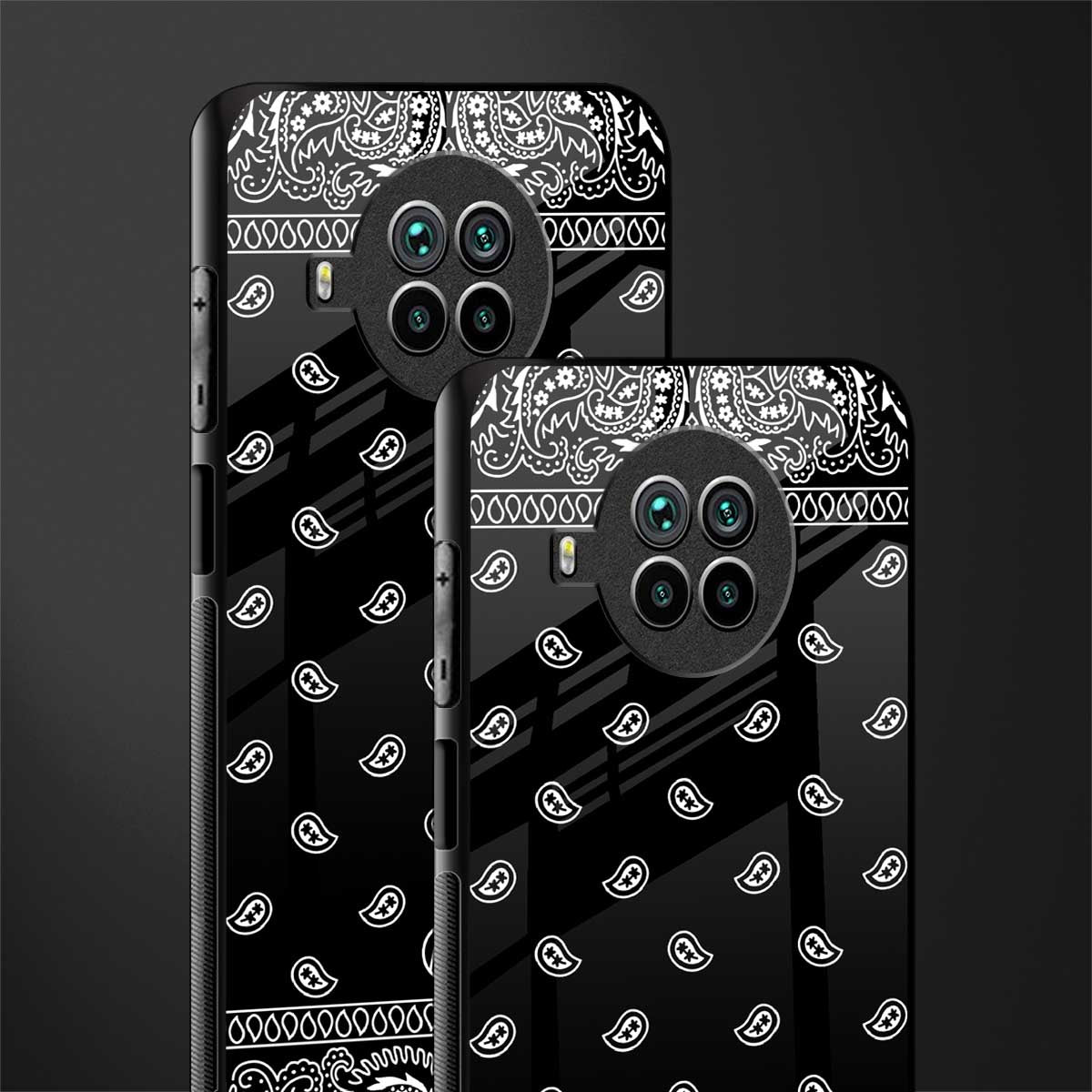 paisley black glass case for mi 10i image-2