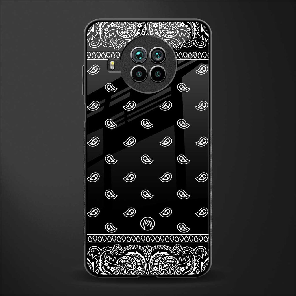 paisley black glass case for mi 10i image