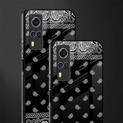 paisley black glass case for vivo y51a image-2