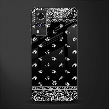 paisley black glass case for vivo y51a image