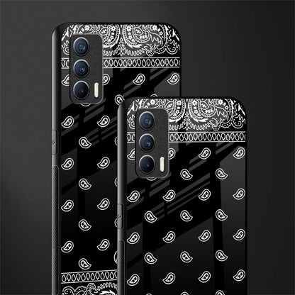 paisley black glass case for realme x7 image-2