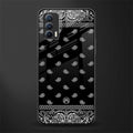 paisley black glass case for realme x7 image