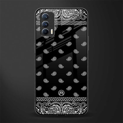 paisley black glass case for realme x7 image