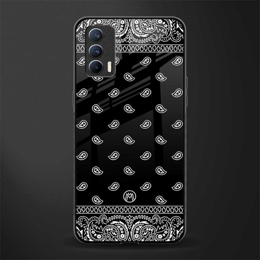 paisley black glass case for realme x7 image