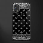 paisley black glass case for realme x7 pro image