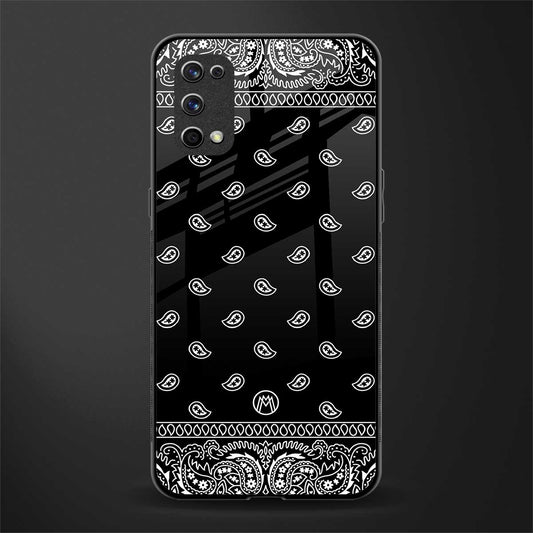 paisley black glass case for realme x7 pro image