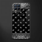 paisley black glass case for realme 8 pro image