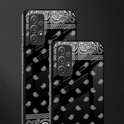 paisley black glass case for samsung galaxy a32 4g image-2