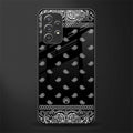 paisley black glass case for samsung galaxy a32 4g image