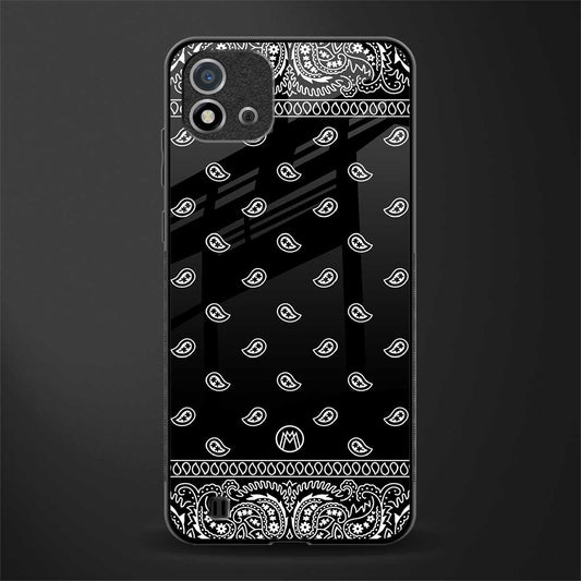 paisley black glass case for realme c20 image