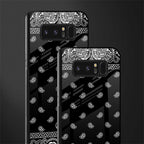 paisley black glass case for samsung galaxy note 8 image-2
