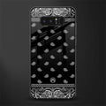 paisley black glass case for samsung galaxy note 8 image