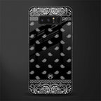 paisley black glass case for samsung galaxy note 8 image