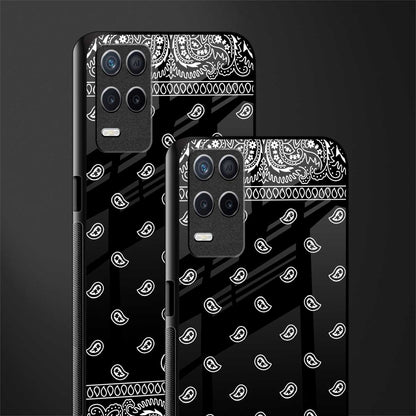 paisley black glass case for realme narzo 30 5g image-2