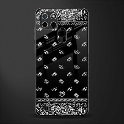 paisley black glass case for realme c21 image