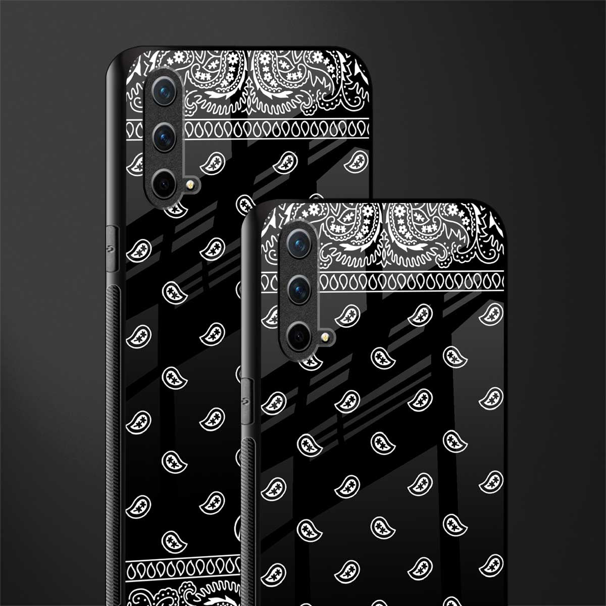 paisley black glass case for oneplus nord ce 5g image-2