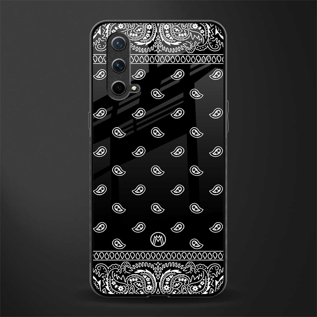 paisley black glass case for oneplus nord ce 5g image