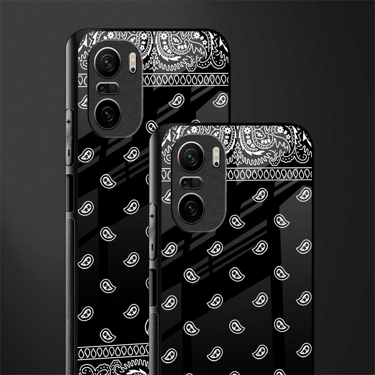 paisley black glass case for mi 11x 5g image-2