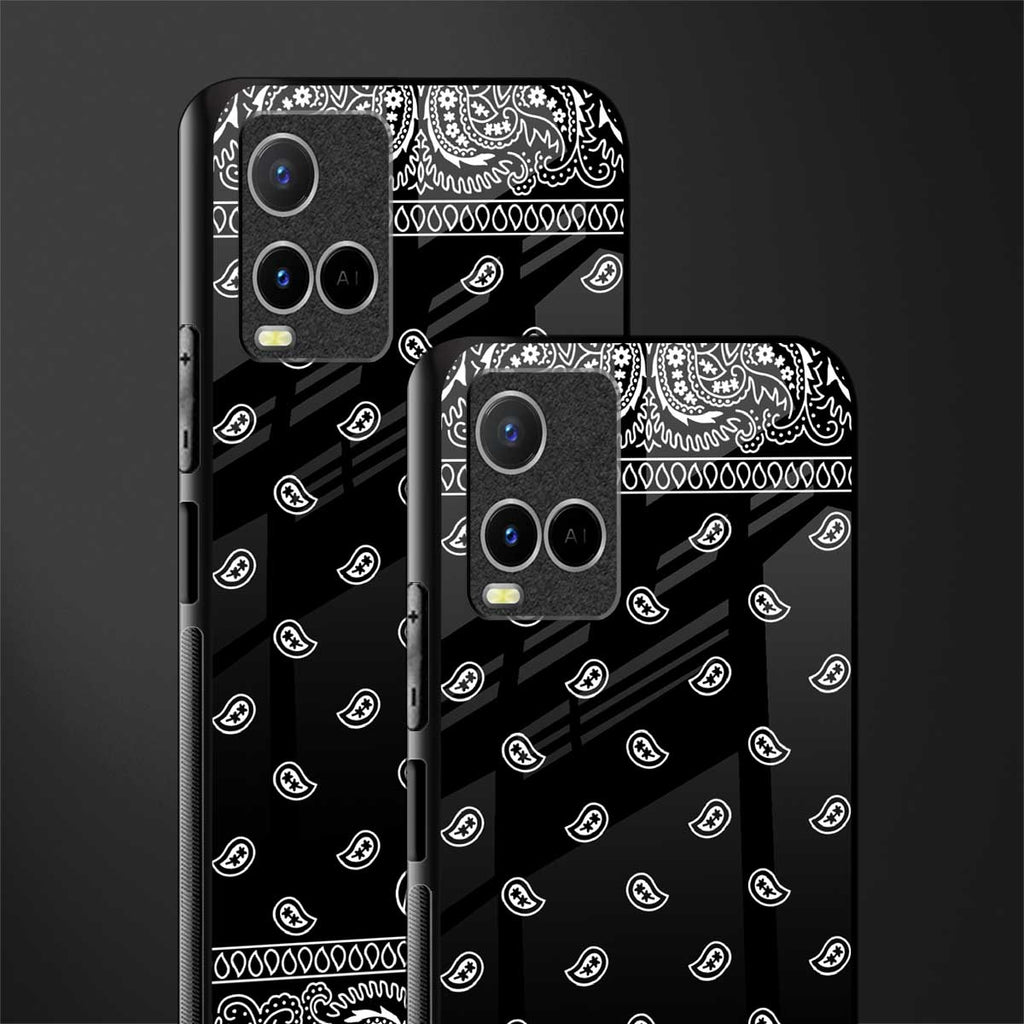 paisley black glass case for vivo y21t image-2
