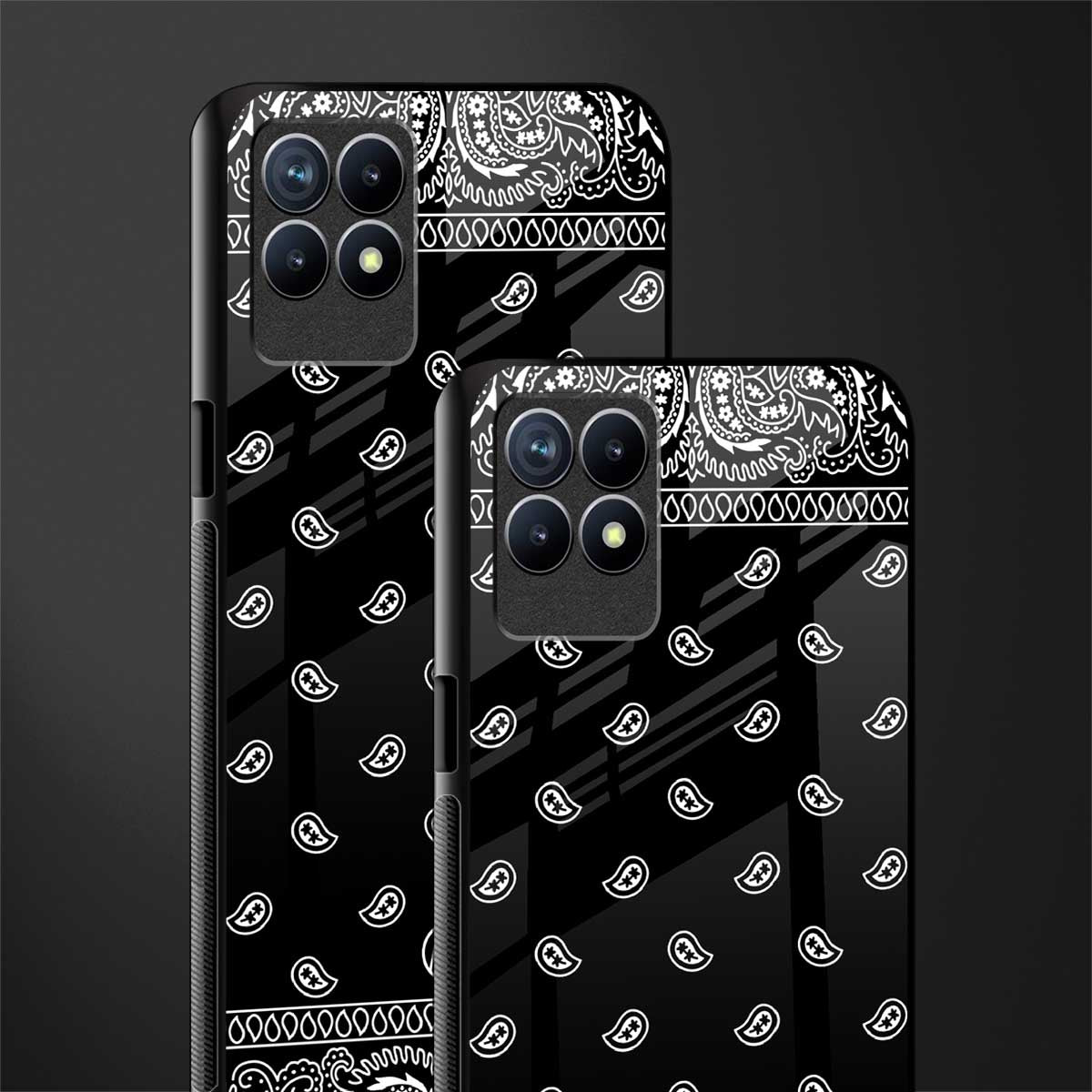 paisley black glass case for realme narzo 50 image-2