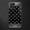 paisley black glass case for realme 8i image