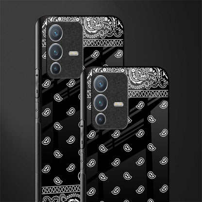paisley black glass case for vivo v23 pro 5g image-2