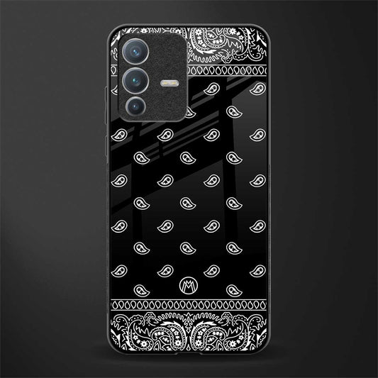 paisley black glass case for vivo v23 pro 5g image