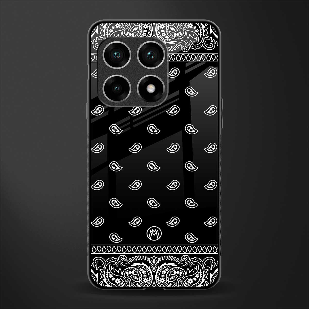 paisley black glass case for oneplus 10 pro 5g image
