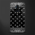 paisley black glass case for oneplus 7t pro image