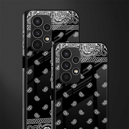 paisley black back phone cover | glass case for samsung galaxy a13 4g